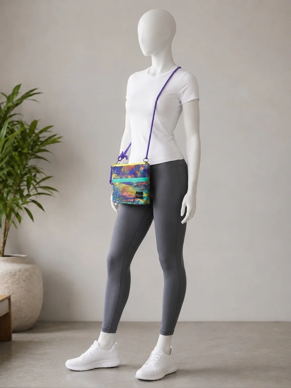 Lululemon Patch Logo Crossbody Purse ~ Altered Nature Multi (watercolor)